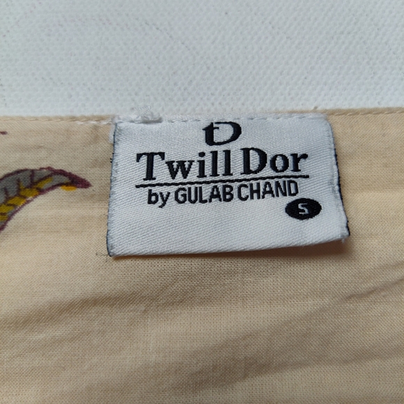 Twill Dor by GULAB CHAND Floral Print Crop Size Small Made In India - Picture 3 of 10